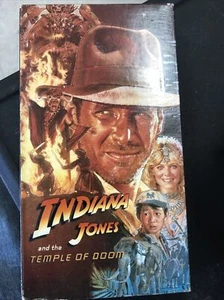 1989 Indiana Jones and The Temple Of Doom VHS tape Uncut - Picture 1 of 3
