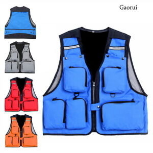 Mesh Vest Multi Pocket Photography Waistcoat Hiking Travel Jacket Fisherman