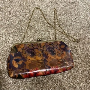 Borsa Patricia Nash vintage in pelle con cinturino a catena floreale nuova senza etichette - Foto 1 di 10