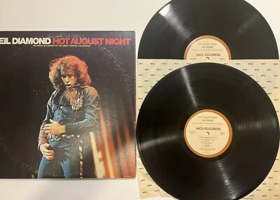 Neil Diamond Double LP "Hot August Night" MCA First Press 1972 MCA 2-8000 - Image 1 of 4