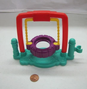 Fisher Price Little People Tire Swing Playground For Park House School Yard Rare - Picture 1 of 3