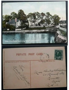 c.1911 Canada Postcard " South Shore Wharf Liverpool" unframed Brooklyn cds - Bild 1 von 3