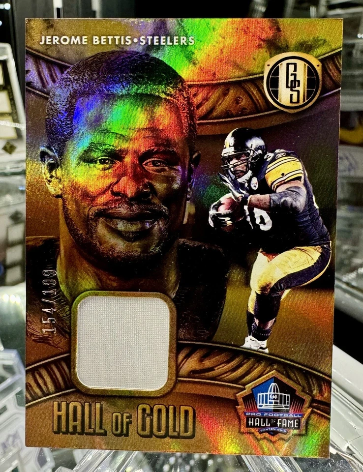 2022 Panini Gold Standard Hall of Gold  /199 Jerome Bettis #HOG-JBE Player Worn - Image 1 of 4