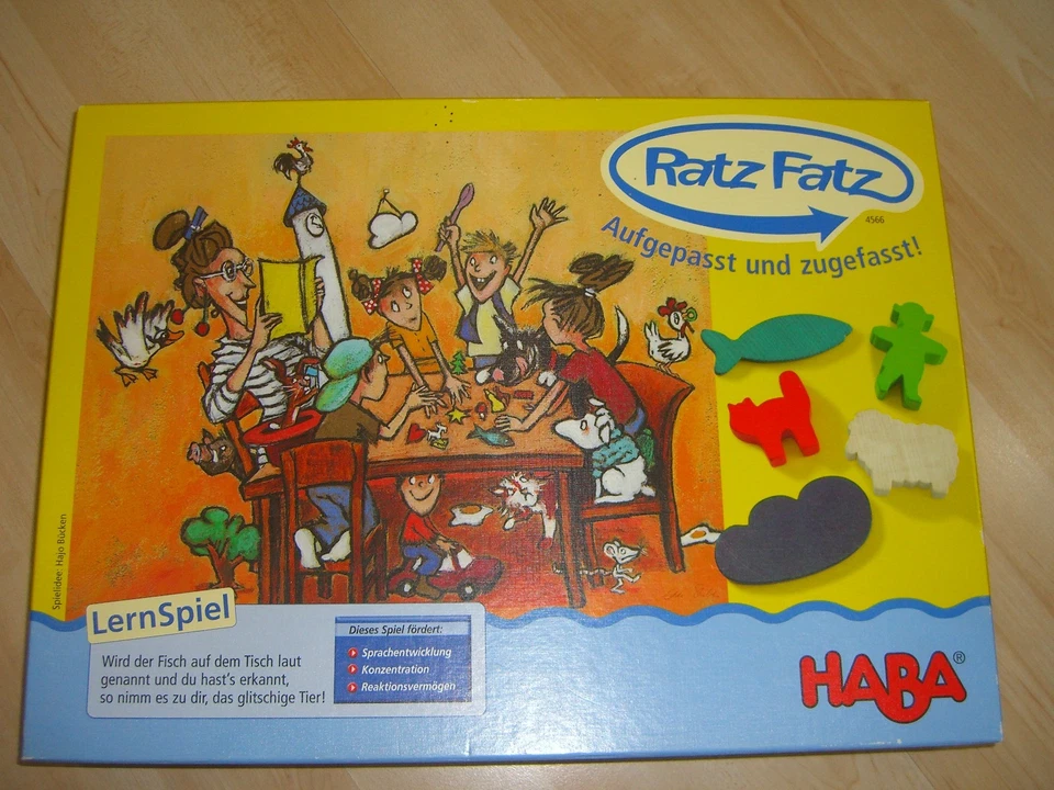 HABA -  Ratz Fatz Aufgepasst und zugefasst  vollständig Gesellschaftsspiel Top ! - Bild 1 von 4