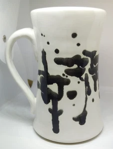 Handgefertigte Kunstkeramik Design von MN Künstler Krohn 16 Unzen Kaffeebecher Vintage - Bild 1 von 9