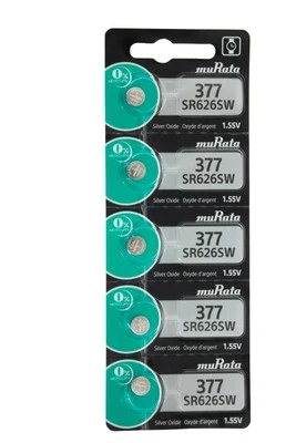 15 Pack Murata 377 Formerly SONY.377 (SR626SW) Silver Oxide Battery  EXP 08/27** - Image 1 of 2