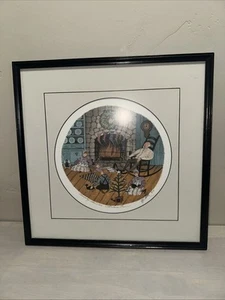 P Buckley Moss Framed Limited Edition Print "Christmas Eve" Signed Numbered 1991 - Picture 1 of 7