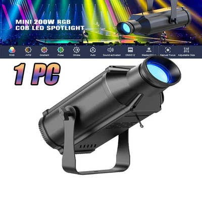 200W RGB Pin Spot Beam Stage Lighting DMX Party Disco DJ Lighting Pinspot Club - Image 1 of 4