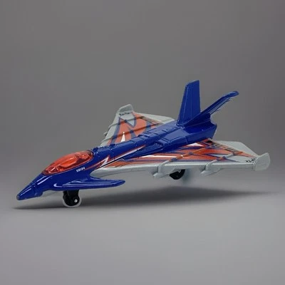 Matchbox Flight Strike Diecast Jet Aircraft Toy Thailand 2011 Blue Gray - Image 1 of 4