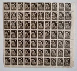 ESPAÑA, LOTE DE 70 TIMBRES DE LA BOLSA DE BARCELONA DE 3,75 PESETAS - Imagen 1 de 2