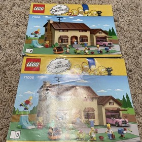 LEGO 71006 The Simpsons House - Retired Set - Book 2 and 3 ONLY - INSTRUC.  ONLY
