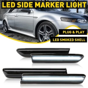 Luces LED delanteras traseras blancas lente de humo para base Acura TL 2004-2008 - Imagen 1 de 11
