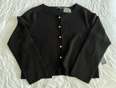 Cárdigan Suéter Rachel Rachel Roy Para Mujer Negro XL Botón Frontal Tejido Suave Nuevo con Etiquetas Foto 1 de 4