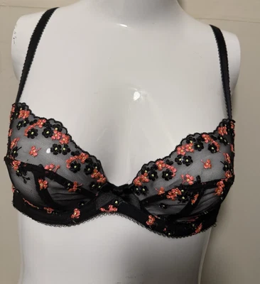 Sujetador L'AGENT BY AGENT PROVOCATEUR Demi en negro/rosa Talla 32B Foto 1 de 4