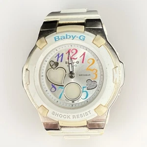 Casio Baby-G BGA-116 Blanco Esfera Arco Iris Resistente a los Golpes Reloj de Cuarzo Leer Lindo - Imagen 1 de 7