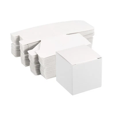 Carta Cartone Scatole Ondulato Carta Scatola Bianco 2" x 2" x 2" 15pz - Immagine 1 di 4