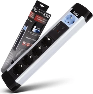 IOIO MS 2500 Steckdosenleiste 5-Fach, Kindersicherung, Masterslave, 1,5m Kabel - Bild 1 von 5