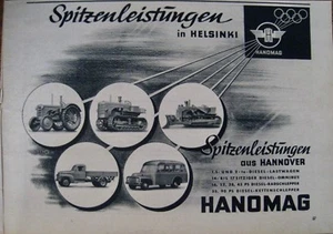 Pubblicità Pubblicità Originale Pubblicità 1957 HANOMAG Omnibus Camion Trattore... - Foto 1 di 1