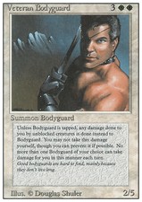 Magic the Gathering MTG Veteran Bodyguard (42) Revised Edition   MP