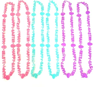 24 Pcs Easter Beads Neckaces Colorful Easter Egg Neckace Easter Party Decoration - Picture 1 of 6