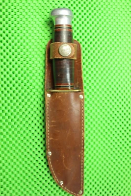 Cuchillo de caza Marble's Gladstone IDEAL pomo de aluminio con funda de mármol como está Foto 1 de 4