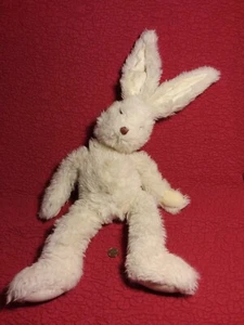 22" IVORY BUNNY RABBIT CREAM CORDUROY PAWS EARS plush stuffed - Picture 1 of 4