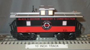 K-Line 619107 Black & Decker Illuminated Caboose O/027 ga wks w/ Lionel 1995 - Picture 1 of 7