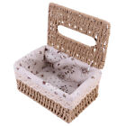  Rattan Paper Box Woven Tissue Container Storage Cubes With Lid