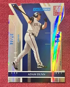 2004 Donruss Elite Extra Edition Status Die-Cut SP #90 Adam Dunn #’d 37/44 - Picture 1 of 2