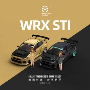 TIME MICRO 1:64 A1/A2 B1/B2 WRX STI Gold Carbon/Black Carbon Diecast Model Car - Picture 1 of 13
