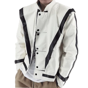 Halloween Scary Blanco Rojo Cuero Chaqueta Disfraces Imblantador - Imagen 1 de 15