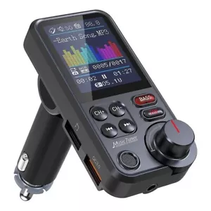 FM Wireless Transmitter for Car, Strong Microphone Wireless Car Adapter - Picture 1 of 6