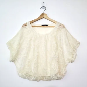 Annabelle SZ M Sheer Batwing Top Lining Top Blouse - Picture 1 of 7