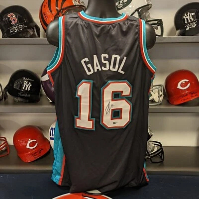  Camiseta deportiva firmada por Pau Gasol de los Memphis Grizzlies autografiada Steiner CX CERTIFICADO DE AUTENTICIDAD Foto 1 de 3