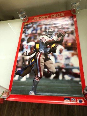 Vintage 1988 NFL Jerry Rice San Francisco 49ers 35” X 22” Starline Poster Cover
