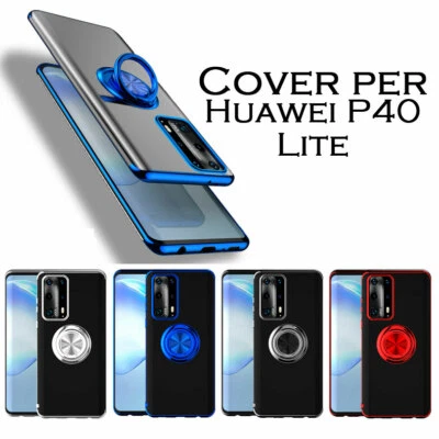 Cover custodia per HUAWEI P40 lite appoggio Tpu SUPPORTO MAGNETICO da AUTO GEL - Immagine 1 di 4