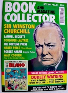 BOOK & MAGAZINE COLLECTOR Oct 2001 No 211 Churchill Samuel Beckett Walt Coburn - Picture 1 of 3