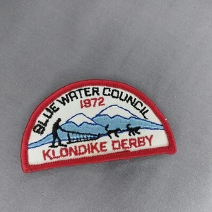Parche de media luna Blue Water Council Klondike Derby 1972 - Imagen 1 de 2