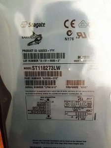 *New* Seagate Barracuda (ST118273LW) 18GB, 7200RPM, 3.5" Internal Hard Drive - Picture 1 of 4