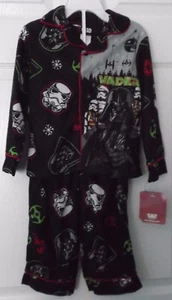 BOYS DISNEY STAR WARS DARTH VADER TROOPERS CHRISTMAS PJS - FLANNEL - 4 -NWT - Picture 1 of 5