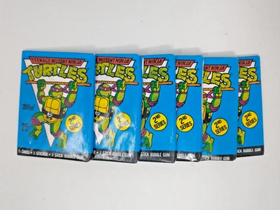 Teenage Mutant Ninja Turtles 2da Serie Topps Paquetes de Tarjetas Coleccionables Sellados 6 Paquetes Foto 1 de 4