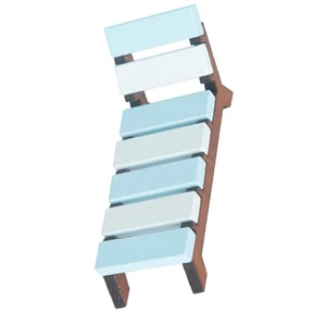 Mini tumbona de playa silla miniatura sillas para casa de muñecas accesorios para bebés - Imagen 1 de 12