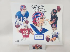 Jim Kelly Signed Buffalo Bills Miami Houston 8x10 Photo Litho Print JSA COA BUF - Picture 1 of 2
