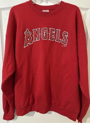 *Los Angeles Angels 2012 Vintage MLB Embroidered Red Sweater Men’s XL *Must See* - Image 1 of 4