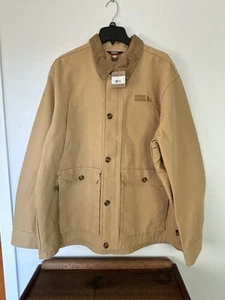 Eddie Bauer Workwear Barn Chore Mantel Whidbey Herren 2XL Cordkragen hellbraun - neu mit Etikett - Bild 1 von 21