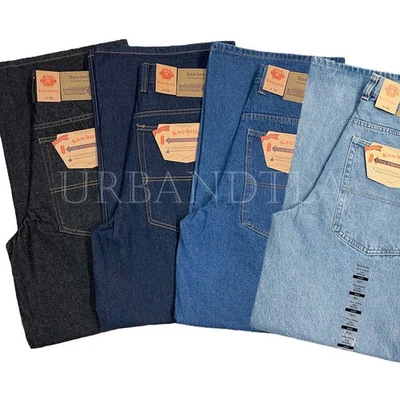 Men's Baggy Ultra Wide Leg Jeans Y2K Loose Fit Denim Pants Kno Betta - Image 1 of 3