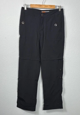 Pantalones de senderismo convertibles Merrell para mujer talla 4 negros ligeros de secado rápido Foto 1 de 4