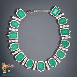 REGAL COLLECTION IMPERIAL ELEGANCE NATURAL COLOMBIAN EMERALD MUZO CHARM NECKLACE