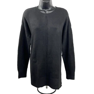A.N.A Women's Medium Long Sleeve Pullover Sweater Relaxed Fit, Crew Neck, Black - Picture 1 of 6