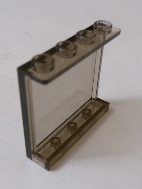 Lego x1 Transparent Black 1x4x3 Wall Panel, Side Supports, 87543 (028-326) - Image 1 of 1
